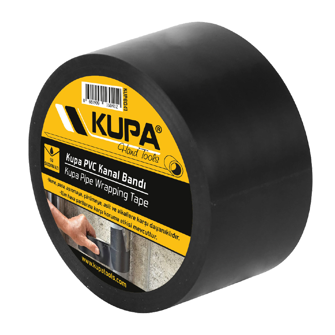 KUPA PVC KANAL BANDI SİYAH 48MM 20MT